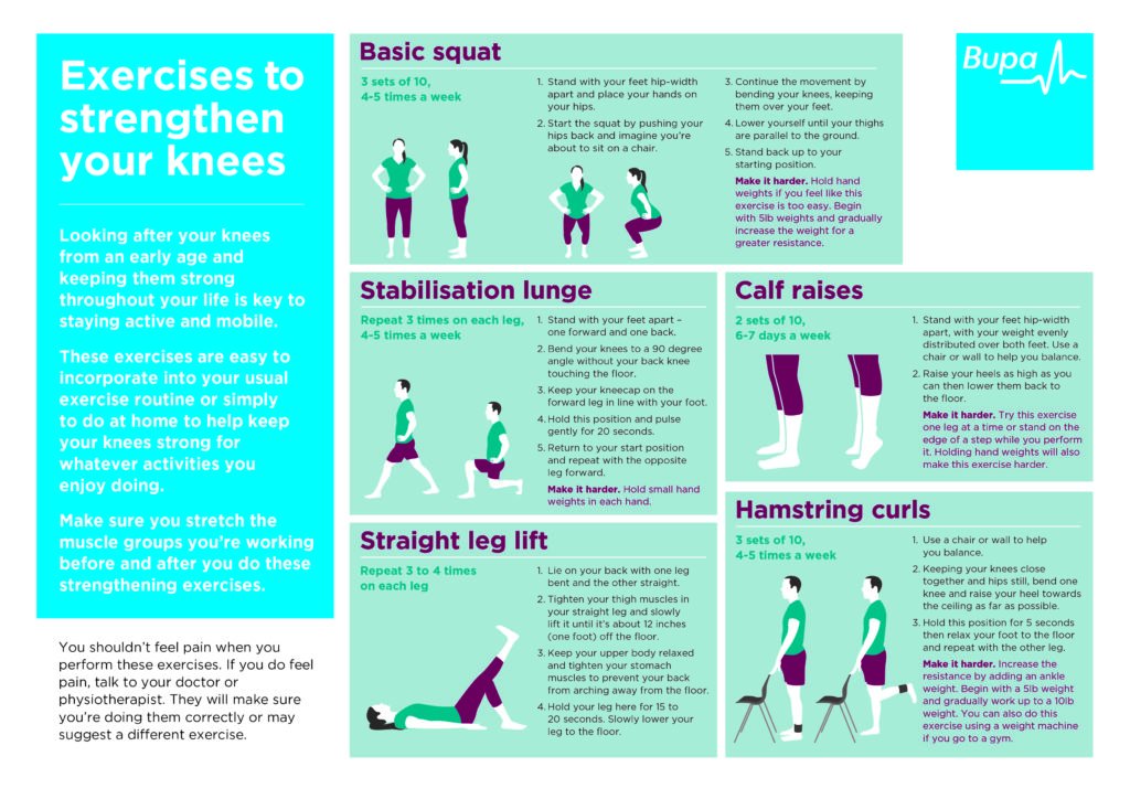 knee exercises-infographic